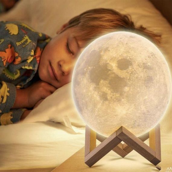 Ночник 3д светильник Moon Lamp 18 см, Ночники 3d lamp, Проекционный 3d XK-484 светильник ночник | Зображення 1