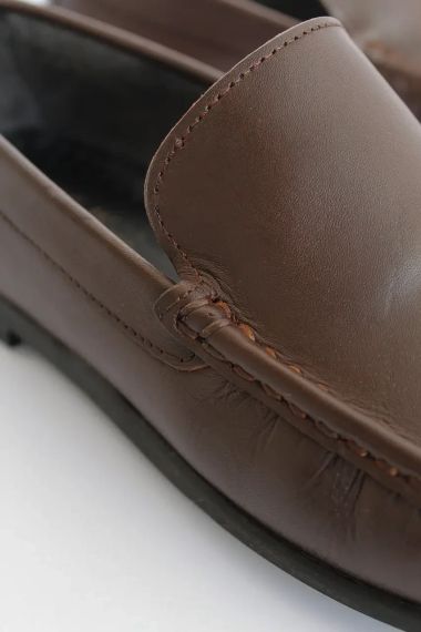 Коричневі чоловічі мокасини на гнучкій підошві 43 розмір | Зображення 5