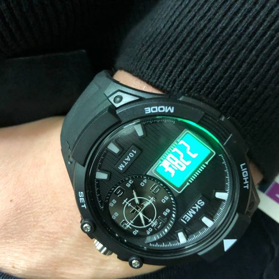 Ексклюзивні чоловічі годинники SKMEI 1761BKWT, Солідні чоловічі годинники класні PT-96 | Зображення 9