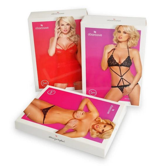 Комплект Obsessive Loventy сорочка та стрінги S/M Sex Aura | Зображення 8