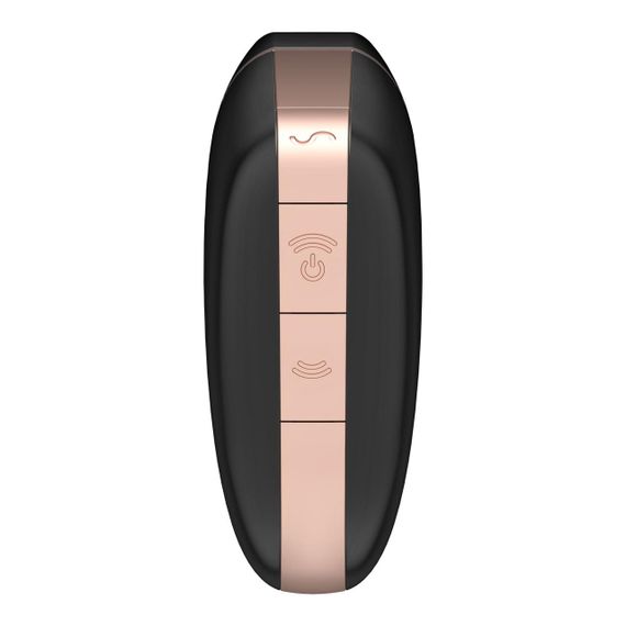 Вакуумный клиторальный стимулятор Satisfyer Love Triangle Black с управлением через интернет | Зображення 4