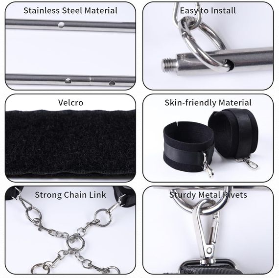 БДСМ-набор LOCKINK YEAHWOW Door Swing & Leg Spreader Bondage set | Зображення 3