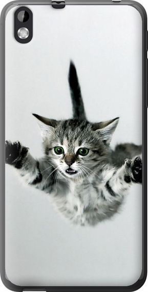 Чехол на HTC Desire 816 Летящий котёнок "2322u-169-17620"