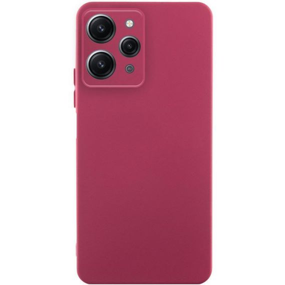 Чохол TPU GETMAN Liquid Silk Full Camera для Xiaomi Redmi 12 Бордовий / Marsala