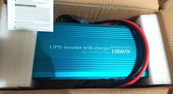 UPS Інвертор 1000/2000 ват із зарядним пристроєм ДБЖ 12/220 Чистий синус | Зображення 4