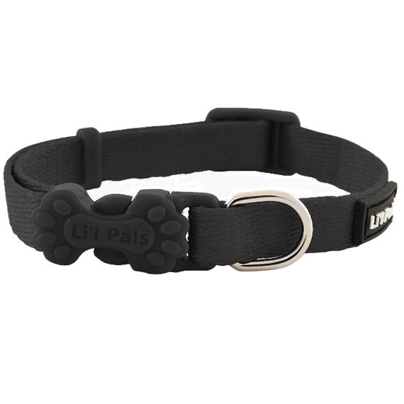 Coastal Li`l Pals Nylon нашійник для собак малих порід, 15-20 см, чорний
