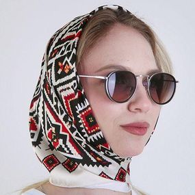 Платок шелковый Карпати 68х68 см (HUST_25M020)