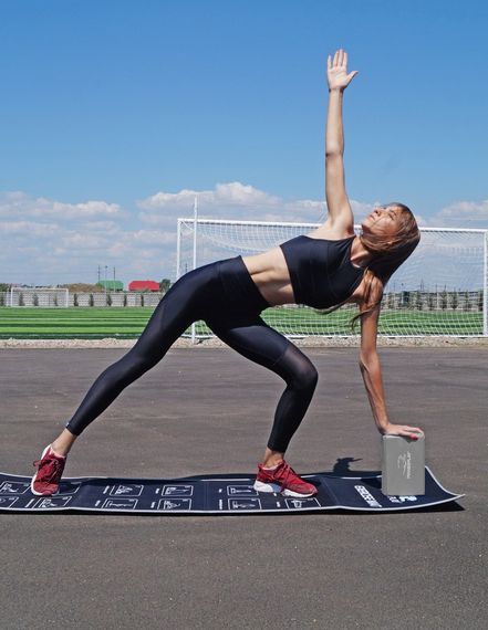 Блоки для йоги 2 шт. Паверплей 4006 Yoga Brick EVA Сірі (пара) | Зображення 5