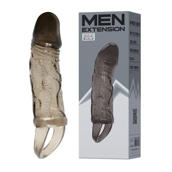 Насадка-презерватив "Men extension" BI-026210-1 Sex Aura | Зображення 1