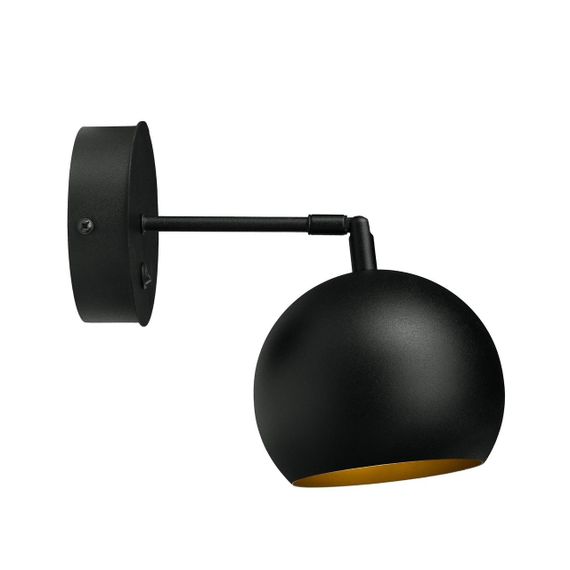 Бра з вимикачем Bowl W150BT Чорний, Золото, Atmolight | Зображення 1