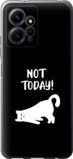 Чехол на Xiaomi Redmi Note 12 4G Уставший кот из силикона FCh_059254