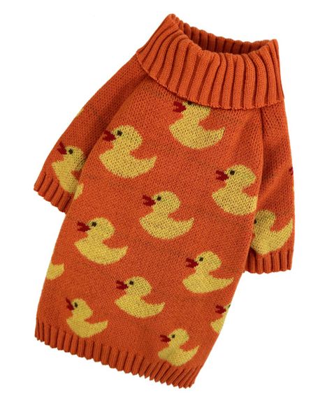 Светр в'язаний Каченята помаранч Y-345 | Зображення 2
