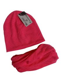 Шапка коралова з шарфом розмір L М&M  (214339)