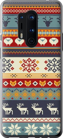 Чехол на OnePlus 8 Pro Рождественский орнамент "3303u-1896-17620"