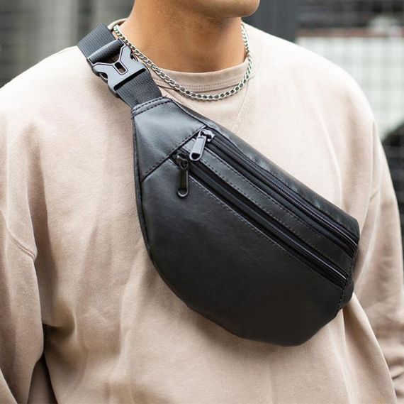 Универсальная сумка бананка, Мужская сумка бананка украинского производства на змейке WF-97 | Зображення 2