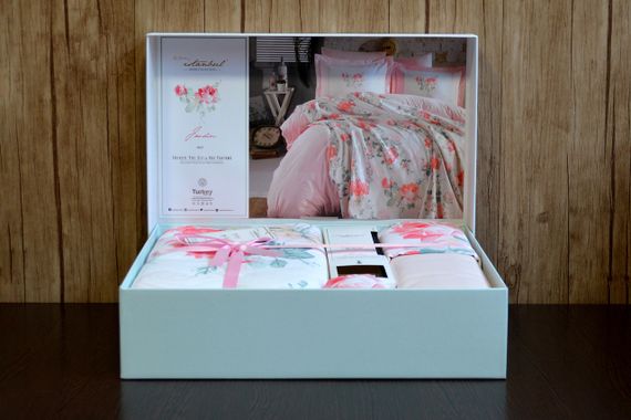 Постельное белье Istanbul 220×240 Jardin parfum с дифузором и пледом, Mint | Зображення 6