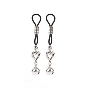 Зажимы на соски CHISA Senuelo Heart Echo Nipple Clamps с колокольчиками sexstyle