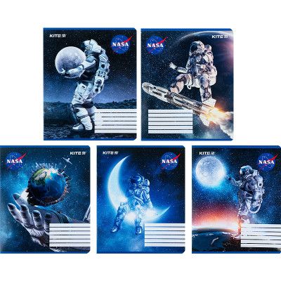 Тетрадь Kite NASA 18 листов, клетка (NS24-236)