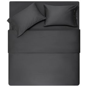 Простирадло Ardesto на резинці Mix&amp;Match Premium, 100% бавовна, сатин сірий 180х200+30 см (ART1820FSY)