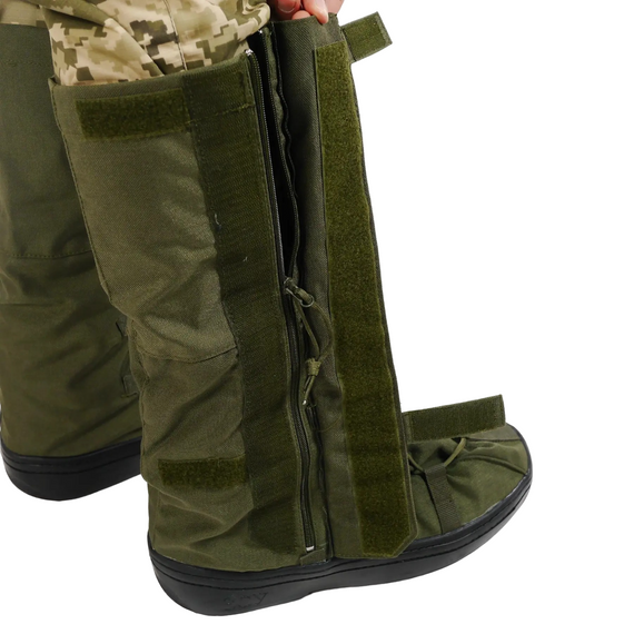 Бахіли тактичні водозахисні на взуття олива M (39-42) | Зображення 7