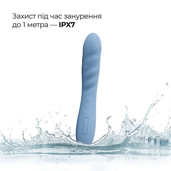 Смарт-вібратор з пульсацією Svakom Ava Neo Cornflower Blue, 15 режимів роботи, водонепроникний | Зображення 7