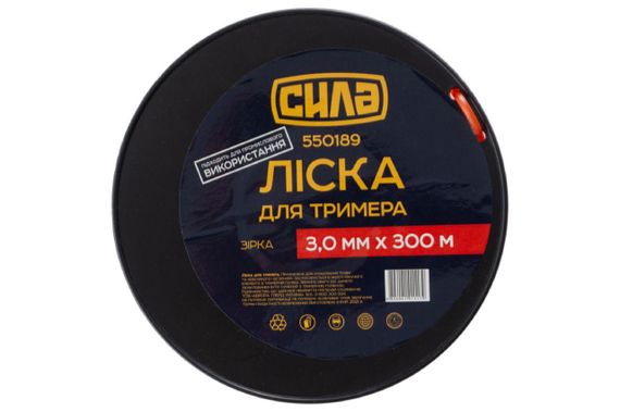 Волосінь для тримера 3,0 мм зірка 300 м СИЛА 5501891 | Зображення 2
