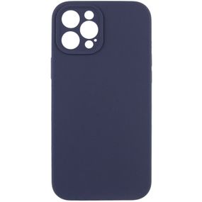 Чохол Silicone Case Full Camera Protective (AA) NO LOGO для Apple iPhone 12 Pro Max (6.7") Темно-синій / Midnight blue