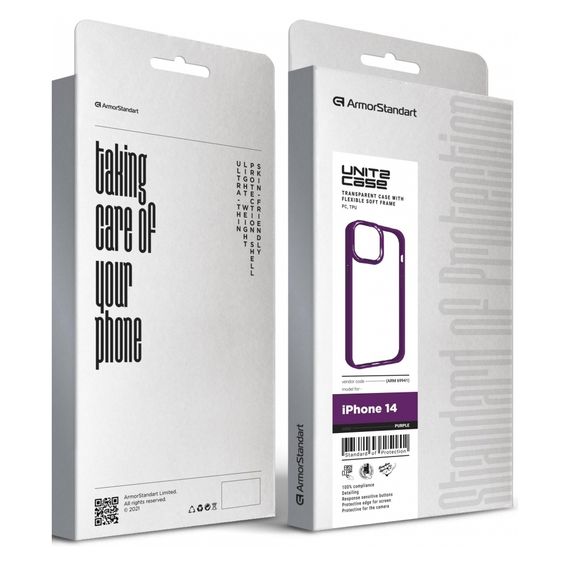 Чохол до мобільного телефона Armorstandart UNIT2 Apple iPhone 14 Purple (ARM69941) | Зображення 4