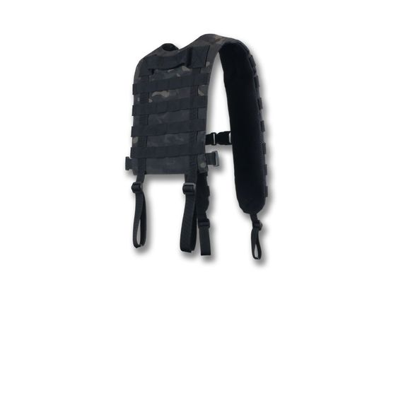 Ремені плечові (лямки) м'які для тактичних поясів РПС чорний мультикам | Зображення 3