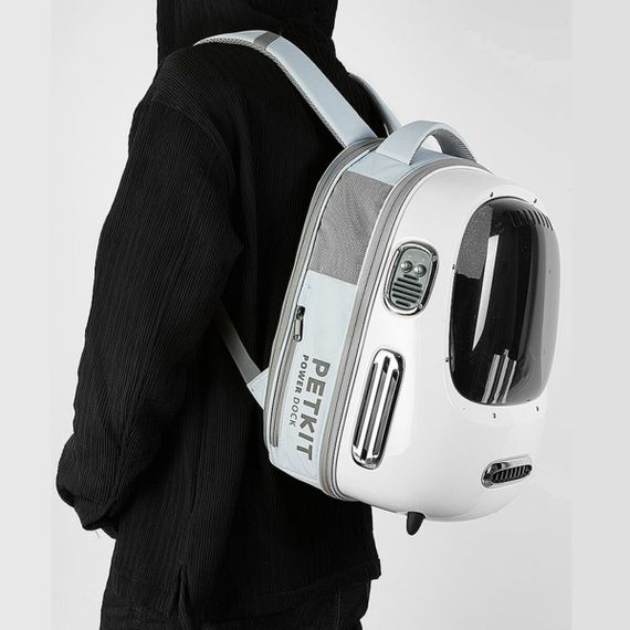 Рюкзак-переноска для котів та собак малих порід Petkit Breezy2 Smart Cat Carrier, 45 см х 33 см х 30 см, білий | Зображення 3