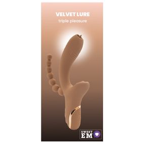 Вибратор-кролик с анальной стимуляцией Sweet Em, коричневый, 22.1 х 7.8 х 4.2 см sexstyle