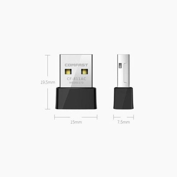 Wi-Fi адаптер Comfast CF-811AC двохдіапазонний 2.4 / 5.8 Ghz 650Mbps | Зображення 3