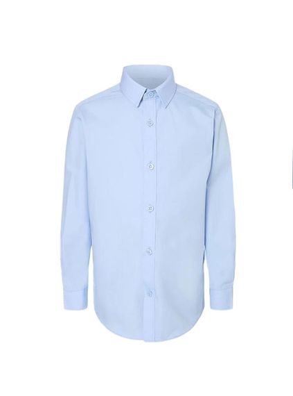 Підліткова сорочка для хлопчика Slim Fit з довгим рукавом George 152-158 см Блакитна (25091745)
