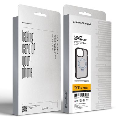 Чехол для мобильного телефона Armorstandart Unit Stand Apple iPhone 16 Pro Max Black (ARM78736) | Зображення 1