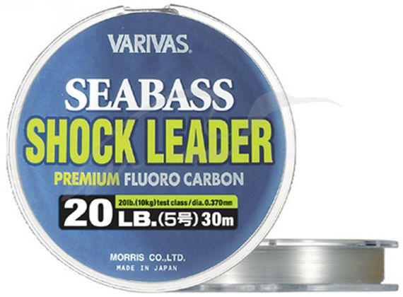 Флюорокарбон Varivas Seabass Shock Leader Fluorocarbon 30m 0.470mm 30lb/15.0kg