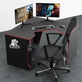 Стол компьютерный Comfy-Home Rasin RS-7 черный черныйкрасный