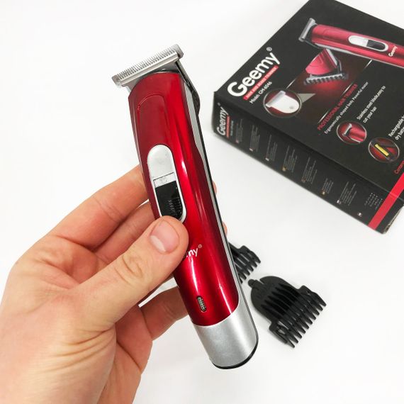 Машинка для стрижки волосся Gemei GM-6046, Машинка для стрижки волосся та гоління. Колір: червоний | Зображення 7