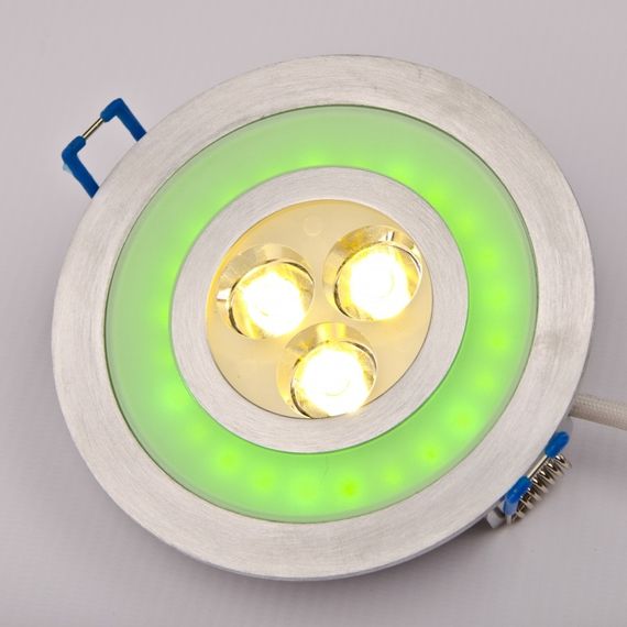 Светильник точечный LED-103A/3W WW+2W Green 60' | Зображення 1