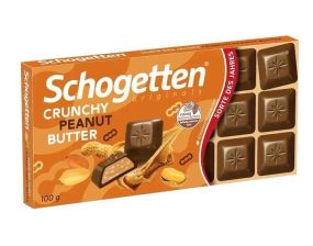 Шоколад молочный с арахисовой пастой  Schogetten Peanut Butter, 100г