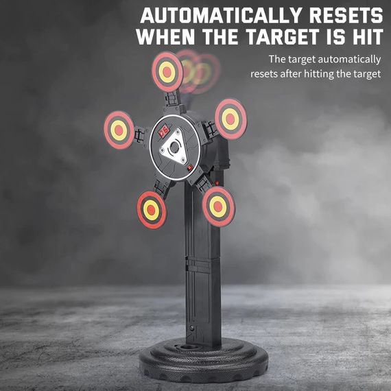 Автоматична Іграшкова Мішень Дитяча Електрична з Рухливими Цілями та Таблом Для Рахунку з Сіткою та Звуковими Ефектами | Зображення 2