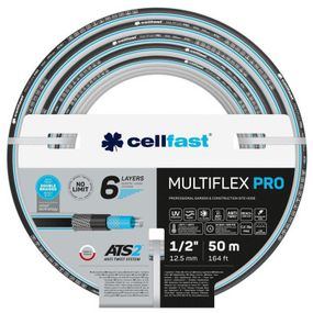 Поливочный шланг Cellfast MULTIFLEX PRO 1/2" 50м, 6 слоев, до 35 Бар, -20…+65°C (13-802)