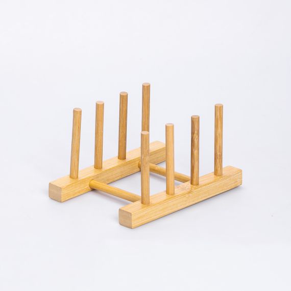 Підставка для тарілок і кришок дерев'яна на кухню 16×12.5×10 (см) HB-40-11