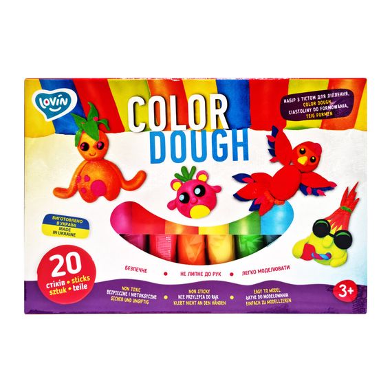 Набір для ліплення з тістом Color Dough 41204, 20 стиків | Зображення 2
