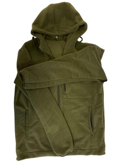 Кофта Tactic4Profi флис хаки с капюшоном с принтом ARMY UKRAINE размер 4XL (56) | Зображення 3