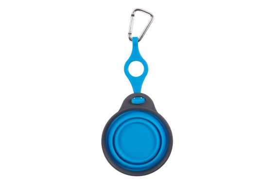Миска дорожня складана Dexas Travel Cup with Bottle Holder & Carabiner, 240 мл, блакитна | Зображення 2