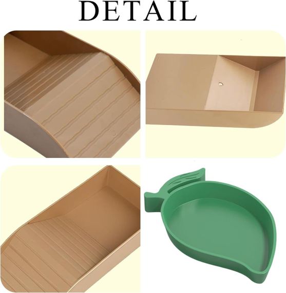 Ванночка и поилка для черепах, рептилий, миска емкость для воды для ползающих животных, ящериц для террариума | Зображення 3