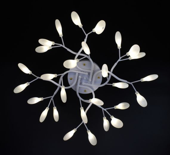 Люстра стельова на 28 лампочок 26241 Білий 23х75х75 см. | Зображення 3