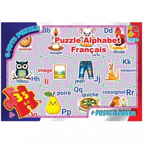 Пазлы из серии "Французский Алфавит", 35 эл