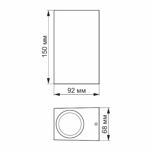 LED Світильник архітектурний VL-AR012 GU10*2 220V IP54 Videx | Зображення 4
