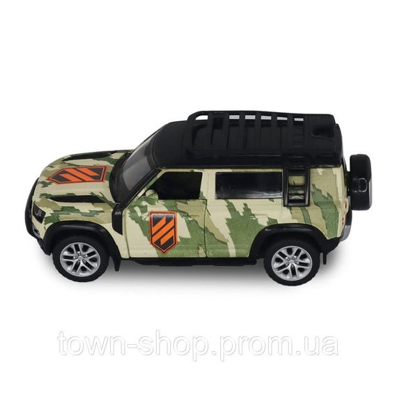 Автомодель серии "Шевроны Героев" Land Rover Defender 110 "3 ОШБр" TechnoDrive 250363M2 масштаб 1:39 | Зображення 1